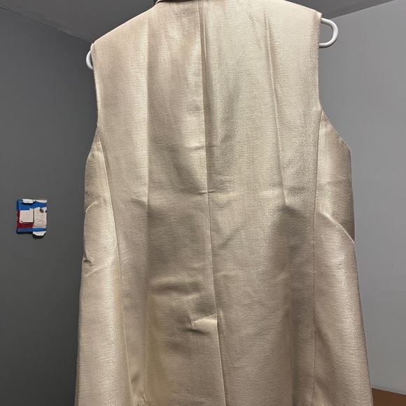 Banana Republic Metallic Gold and Black Vest - Picture 2 of 7